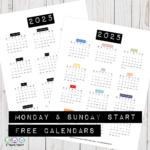 2025 Calendar Free Printable | Bullet Journal And Planner Free | August Bullet Journal Calendar 2025