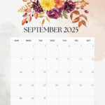 2025 Floral Monthly Calendar Free Pdf Printable | Entheosweb |  Calendar 2025