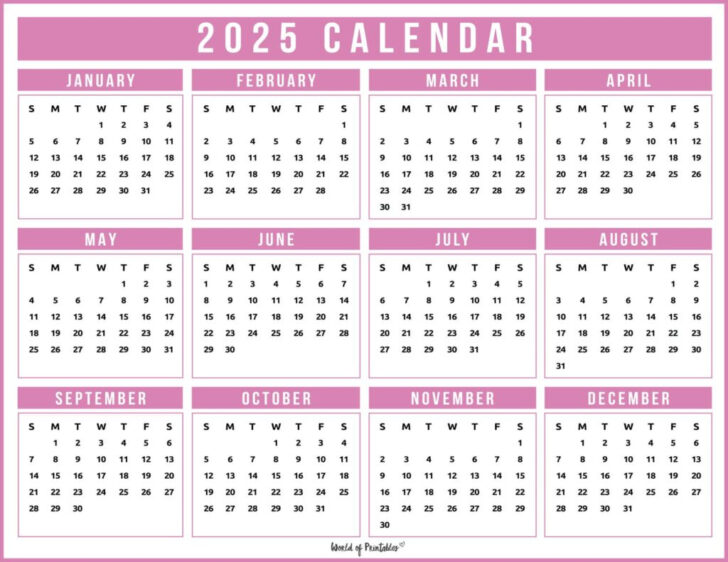 World of Printables August 2025 Calendar | Calendar 2025
