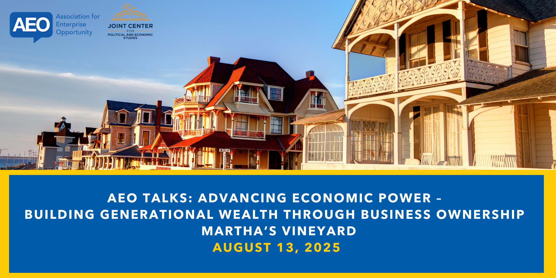 Aug 13: Aeo Talks Martha&amp;#039;S Vineyard - Association For Enterprise | Calendar 2025
