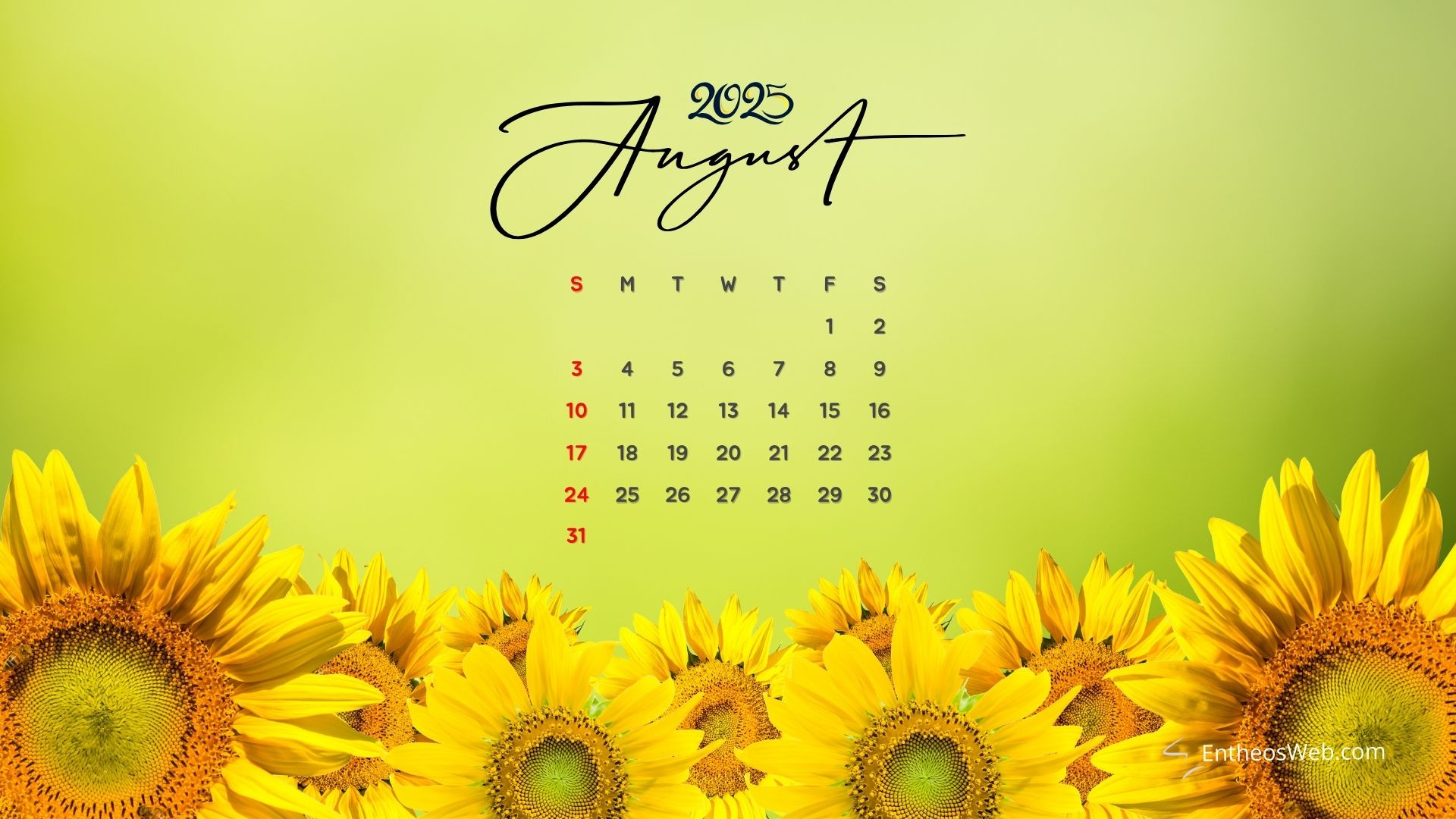 August 2025 Calendar Desktop Wallpapers &amp;amp; Screensavers | Entheosweb | Calendar 2025