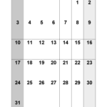 August 2025 Calendar | Free Printable Pdf, Xls And Png | August 2025 Calendar Printable Vertical
