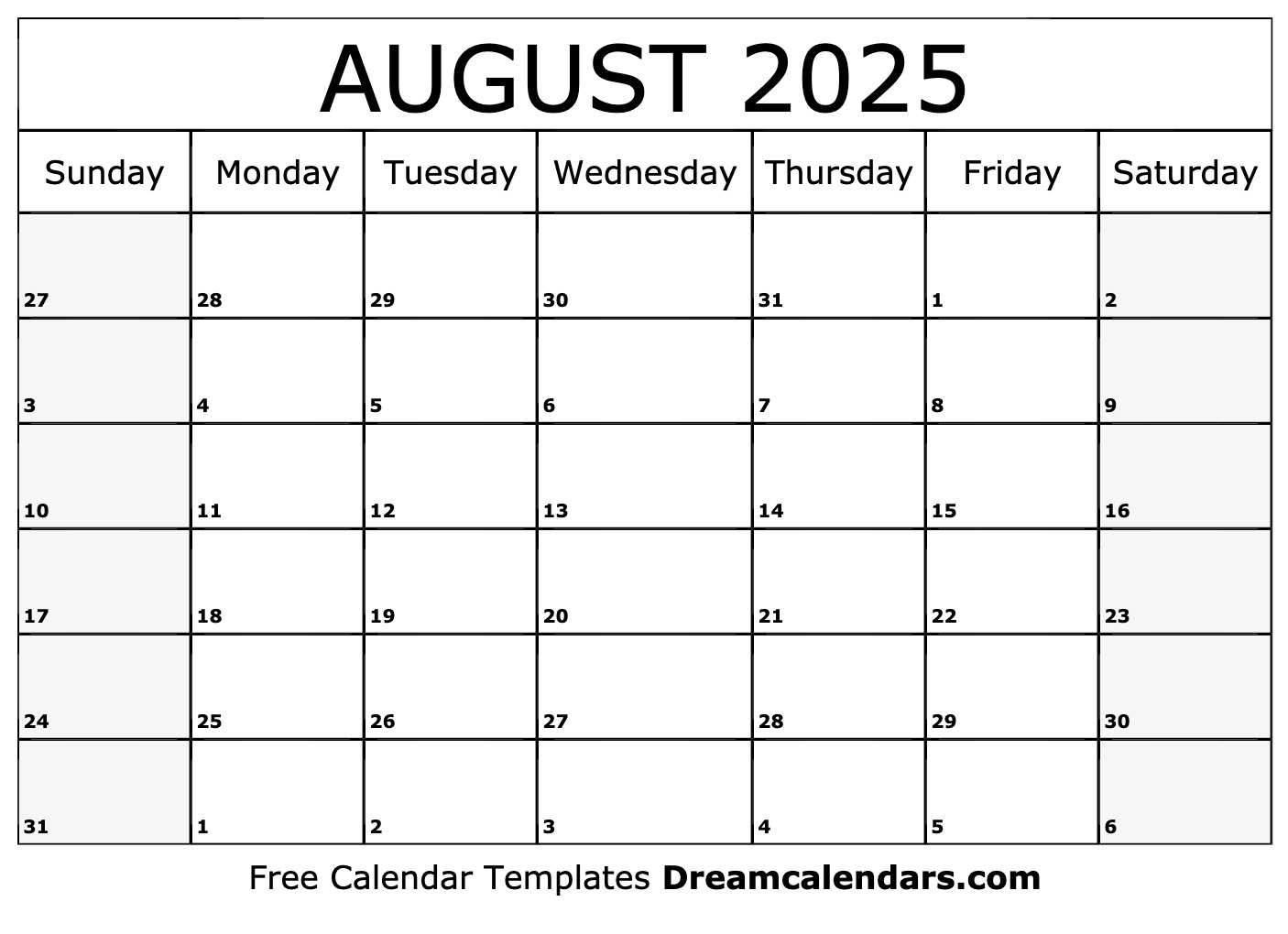 August 2025 Calendar - Free Printable With Holidays And Observances | Calendar 2025