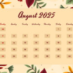 August 2025 Calendar – Powerpoint Template & Google Slides   Slidechef | Google Calendar August 2025