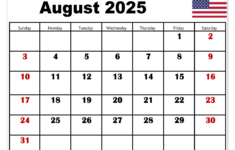 August 2025 Calendar Printable Pdf Template With Holidays | August 2025 Calendar With Holidays