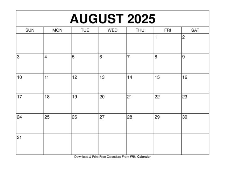 Google Calendar August 2025 | Calendar 2025