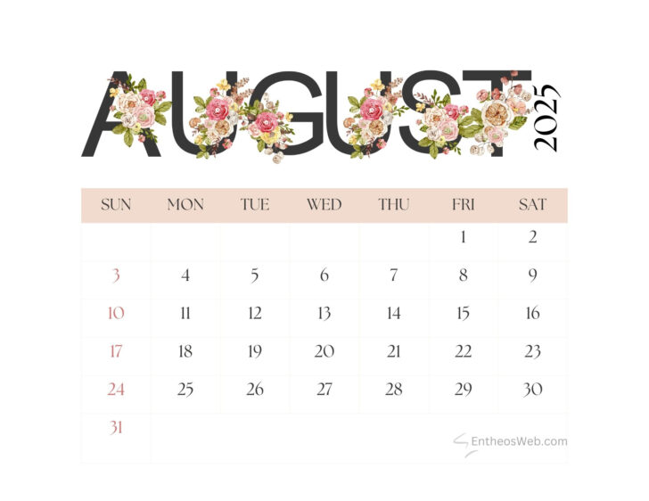 August Calendar Wallpaper 2025 | Calendar 2025