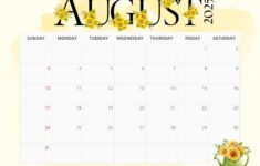 August 2025 Calendar Printables | Entheosweb |  Calendar 2025
