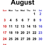 August 2025 Calendar | Templates For Pdf, Excel And Word |  Calendar 2025