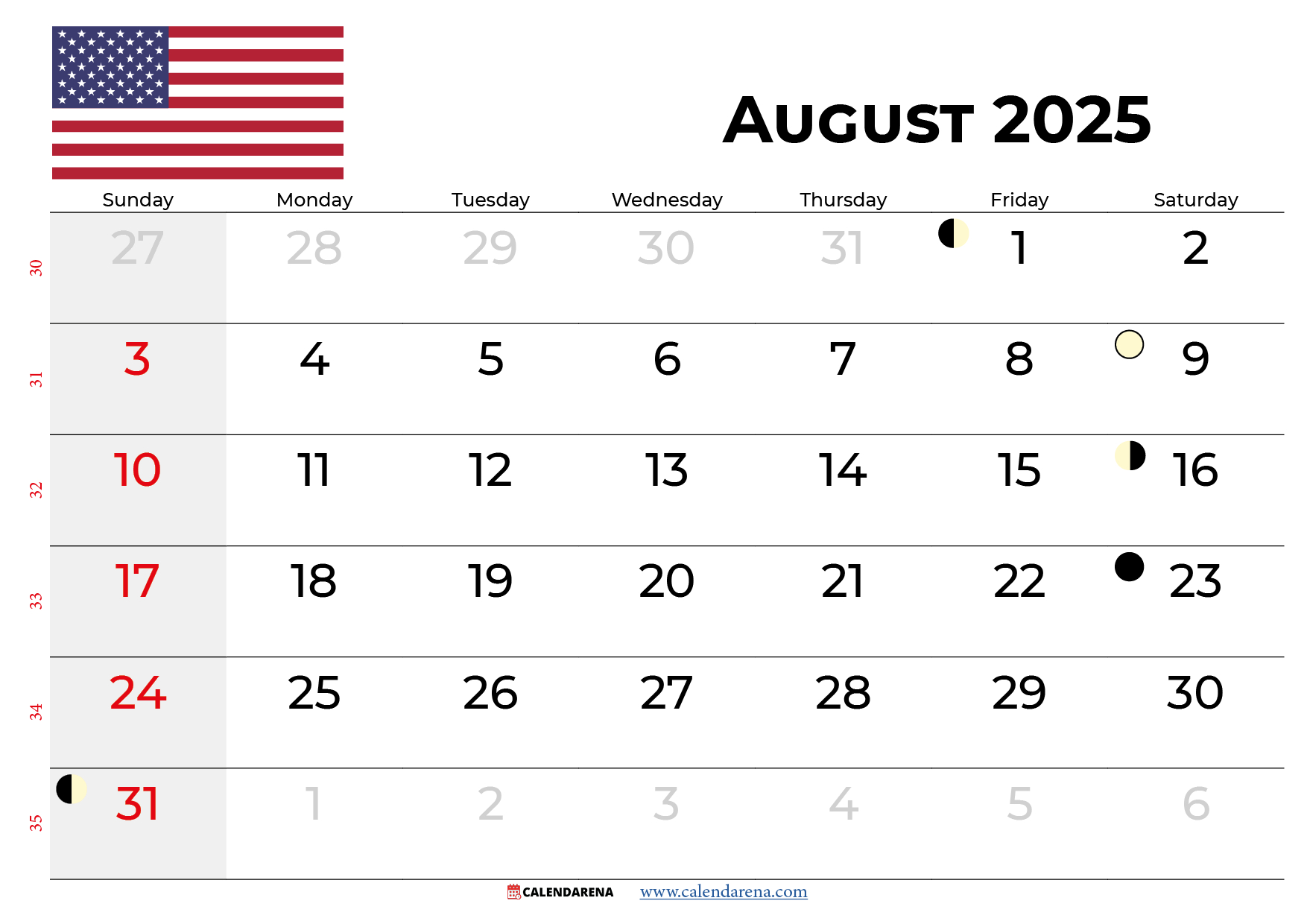 August 2025 Calendar With Holidays | Calendar 2025
