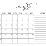 August 2025 Calendars   107 Free Printables | Printabulls | August 2025 Calendar With Notes