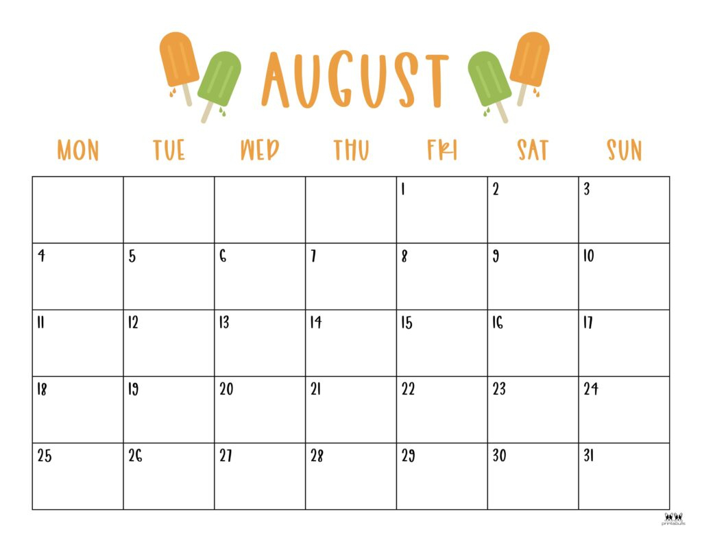August 2025 Calendars - 107 Free Printables | Printabulls | Calendar 2025