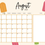 August 2025 Calendars   107 Free Printables | Printabulls | Cute Printable August Calendar 2025