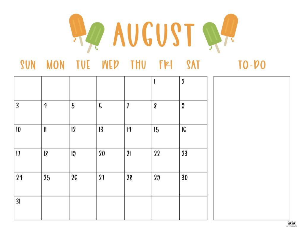 August 2025 Calendars - 107 Free Printables | Printabulls | Show Me August Calendar 2025