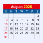 August Calendar 2025 Vector Template Download On Pngtree | August 22 Calendar 2025