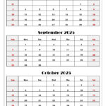 August To October 2025 Calendar Printable Pdf | Three Months Calendar | August September And October 2025 Calendar