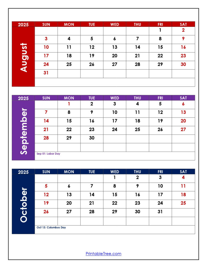 August September October November 2025 Calendar | Calendar 2025