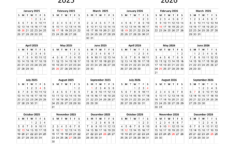Calendar 2025 And 2026 On One Page | Calendar Quickly |  Calendar 2025