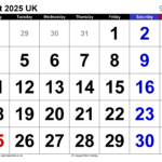 Calendar August 2025 Uk With Pdf, Excel And Word Templates | August Calendar For 2025