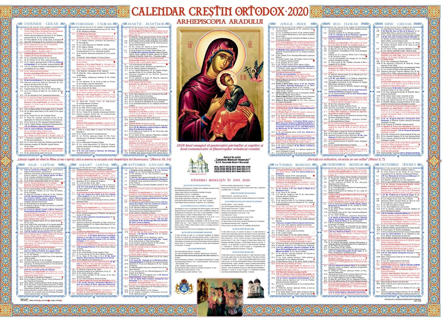 Calendar Ortodox August 2025 🤲 · Calendar Ortodox Român | Calendar Ortodox 2025 August