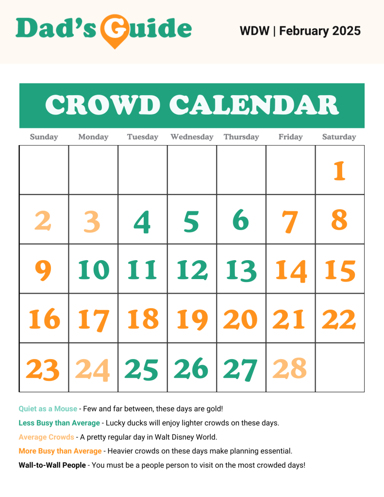 Disney World Crowd Calendar 2025: The Best &amp;amp; Worst Times To Visit | Calendar 2025
