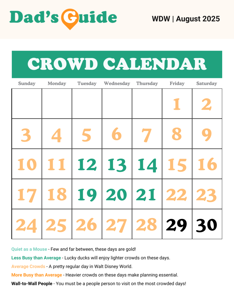 Disney World Crowd Calendar 2025: The Best &amp;amp; Worst Times To Visit | Disney World Crowd Calendar August 2025