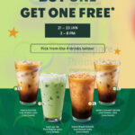 Expired) Starbucks S'Pore Has 1 For 1 Selected Drinks Promotion | Starbucks August 2025 Promo Calendar