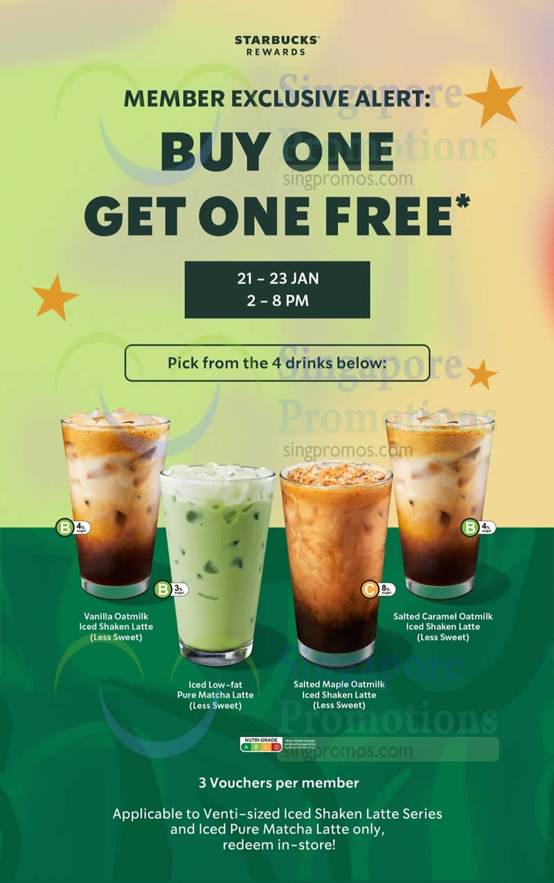 Expired) Starbucks S&amp;#039;Pore Has 1-For-1 Selected Drinks Promotion | Starbucks August 2025 Promo Calendar