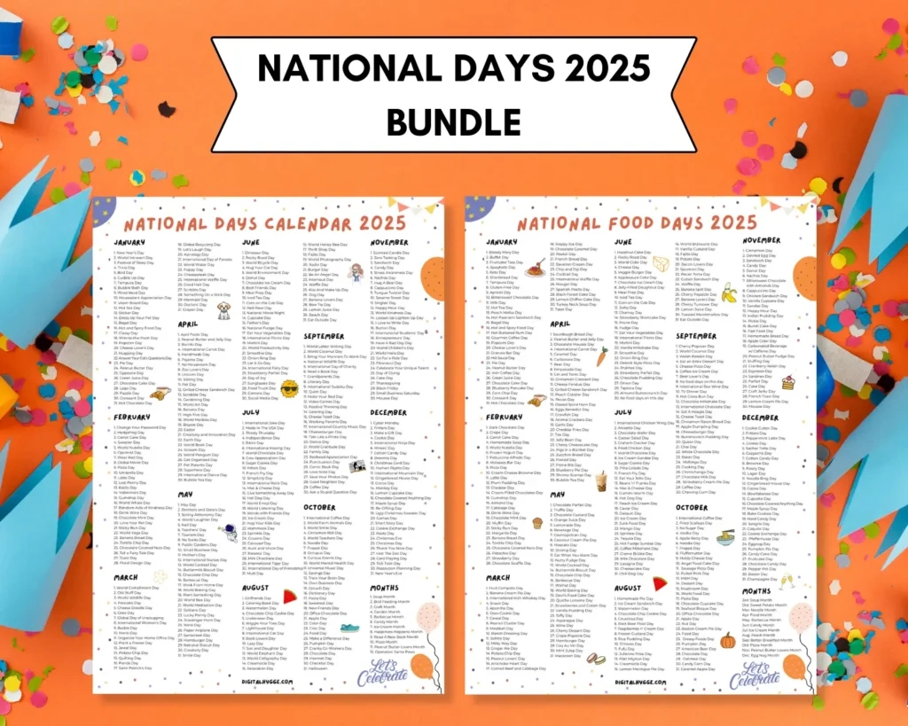 🗓️ National Days | Digitalhygge | August 2025 National Days Calendar