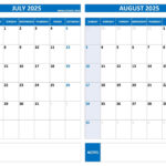 Free Printable Calendars 2025 & 2026 🗓 | Plan Ahead & Stay | Free Printable Calendar August 2025 To July 2026
