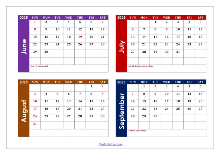 June August 2025 Calendar | Calendar 2025