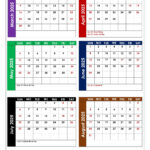 March To August 2025 Calendar Printable Pdf | Six Months Calendar |  Calendar 2025