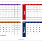 May To August 2025 Calendar Printable Pdf | Four Months Calendar | August 2025 May 2026 Calendar
