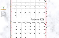 Printable August & September 2025 Month Calendar – A4 Size Pdf | August And September 2025 Calendar