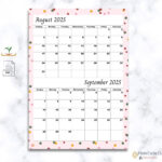 Printable August & September 2025 Month Calendar – A4 Size Pdf |  Calendar 2025