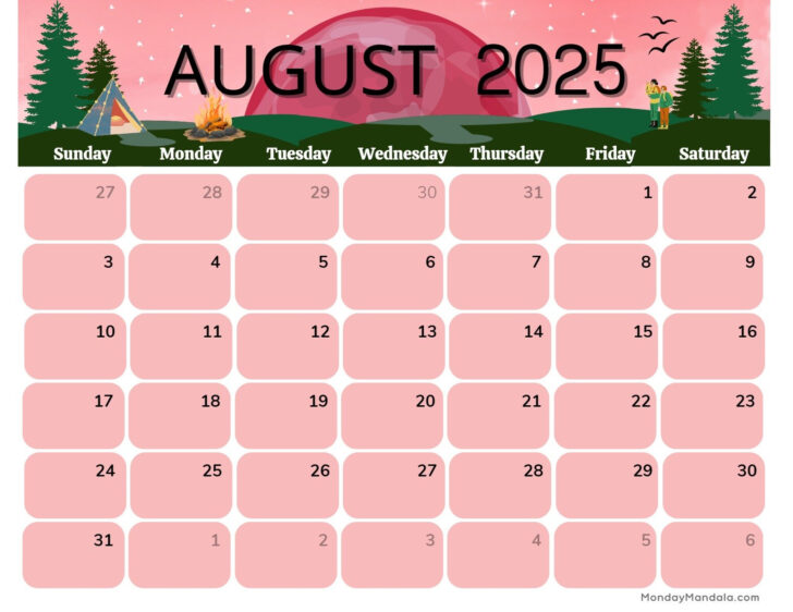 Show Me August 2025 Calendar | Calendar 2025