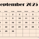 September 2025 Calendar Printable Pdf Template With Holidays | August 2025 September 2025 Calendar