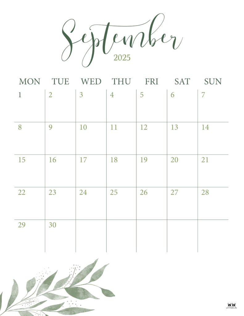 September 2025 Calendars - 107 Free Printables | Printabulls | Calendar 2025