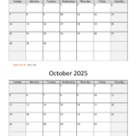 September And October 2025 Calendar | Wikidates | August September October Calendar 2025